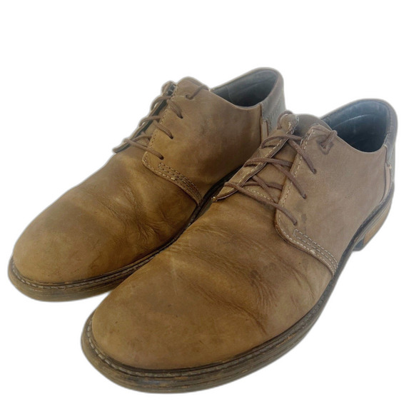 Naot Chief Men\'s Brown Leather Oxfords Lace Up Loafers Taupe Light Brown Size 11 main image 7